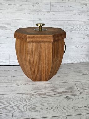 Vintage Mid-Centurty Teak Ice Bucket
